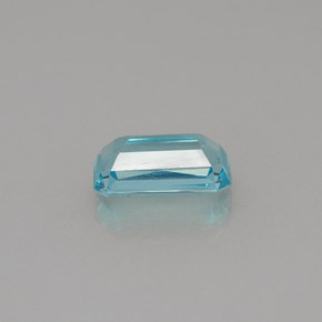 Apatita Azul claro Natural 0.81ct, Corte Esmeralda, VS