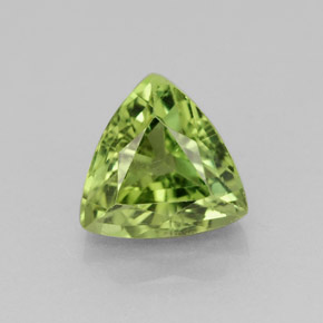 Apatita verde natural 1,61ct, trillion, VS