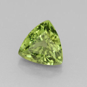Apatita verde natural 1,61ct, trillion, VS