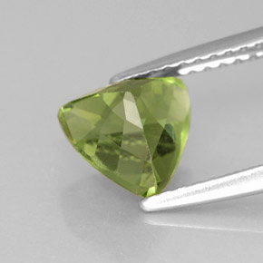Apatita verde natural 1,61ct, trillion, VS