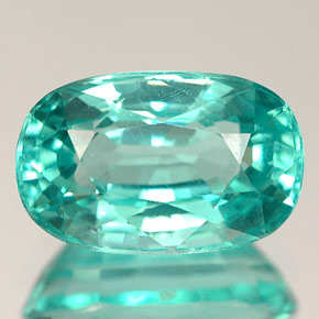 Apatita azul natural 3,14ct, corte oval, VS