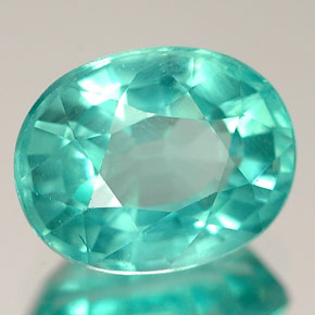 Apatita verde natural 2,57ct, corte oval, VS