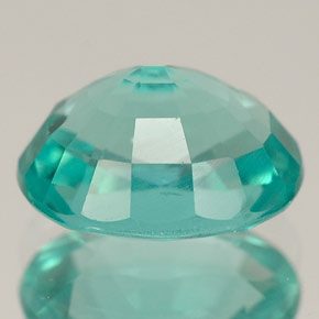Apatita verde natural 2,57ct, corte oval, VS