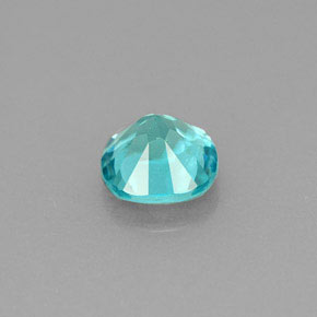 Apatita verde natural 0,99ct, almofada cortada, VS