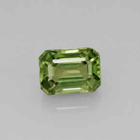 Apatita verde natural 1,81ct, corte esmeralda, VS