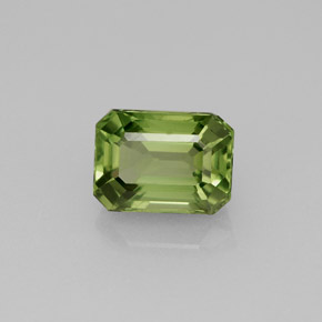 Apatita verde natural 1,81ct, corte esmeralda, VS