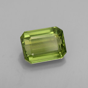 Apatita verde natural 1,88ct, corte esmeralda, VS