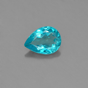 Apatita Azul claro Natural 0.79ct, Formato de pêra, VVS-VS