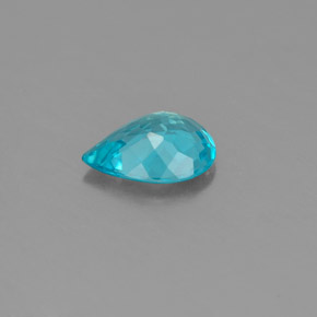 Apatita Azul claro Natural 0.79ct, Formato de pêra, VVS-VS