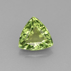 Apatita verde natural 1,30ct, trillion, VVS-VS