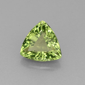 Apatita verde natural 1,30ct, trillion, VVS-VS