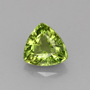 Apatita verde natural 1,37ct, trillion, VVS-VS