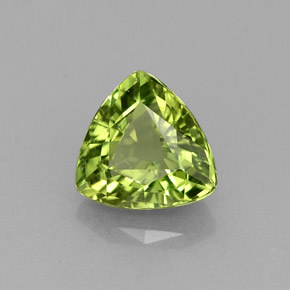 Apatita verde natural 1,37ct, trillion, VVS-VS