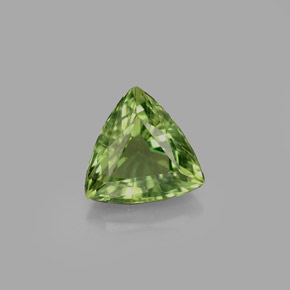 Apatita verde natural 1,20ct, trillion, VS