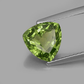 Apatita verde natural 1,99ct, trillion, VS