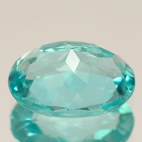 Apatita azul natural 1,29ct, corte oval, VS