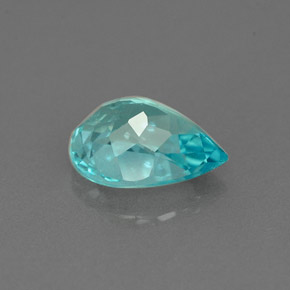 Apatita azul natural 1,17ct, formato de pêra, VS