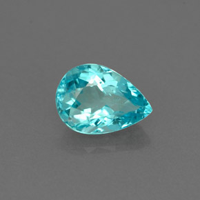 Apatita Azul claro Natural 0.78ct, Formato de pêra, VS