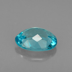 Apatita azul natural 1,19ct, corte oval, VS