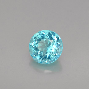 Apatita Azul claro Natural 0.74ct, Corte Redondo, VS