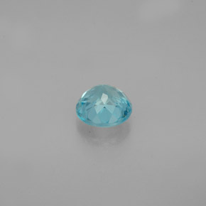 Apatita azul natural 0,79ct, corte redondo, VS