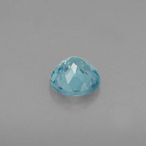 Apatita azul natural 0,70ct, corte redondo, VS-SI