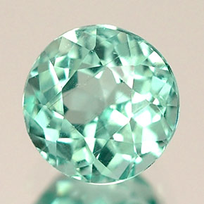 Apatita verde natural 0,71ct, corte redondo, VS