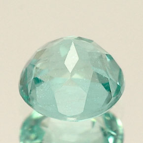 Apatita verde natural 0,71ct, corte redondo, VS