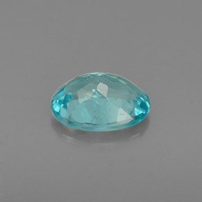 Apatita azul natural 0,93ct, corte oval, VS
