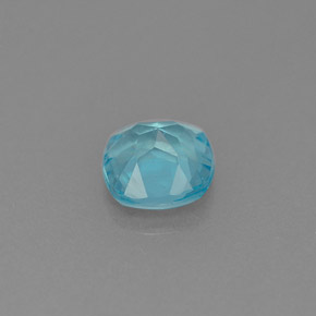 Apatita azul natural 0,99ct, almofada cortada, VS-SI