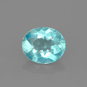 Apatita Azul claro Natural 0.77ct, Corte Oval, VS