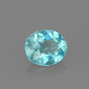 Apatita Azul claro Natural 0.77ct, Corte Oval, VS