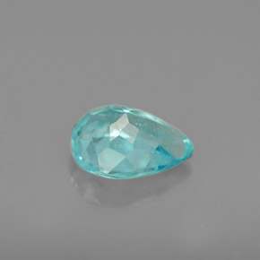 Apatita azul natural 1,12ct, formato de pêra, VS