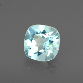 Apatita azul natural 1,00ct, almofada cortada, VS