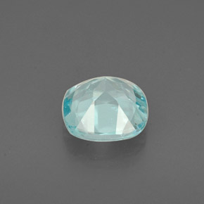 Apatita azul natural 1,00ct, almofada cortada, VS