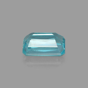 Apatita azul natural 1,19ct, corte esmeralda, VS