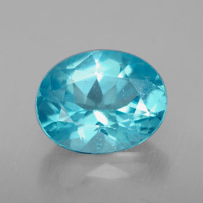 Apatita Azul claro Natural 2.82ct, Corte Oval, VS-SI