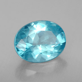 Apatita Azul claro Natural 2.82ct, Corte Oval, VS-SI