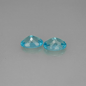 Pedras preciosas de Apatita Azul claro natural de  ct, Corte Oval, VS