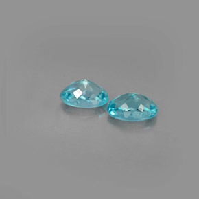 Pedras preciosas de apatita azul natural de  ct, corte oval, VS