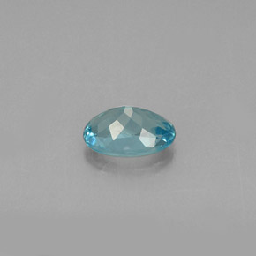 Apatita azul natural 0,53ct, corte oval, VS