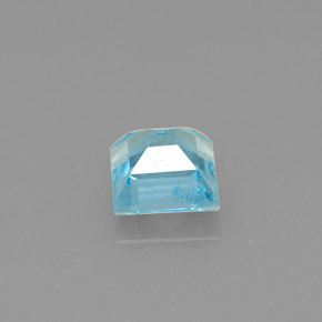 Apatita azul natural 0,74ct, quadrado, VS-SI