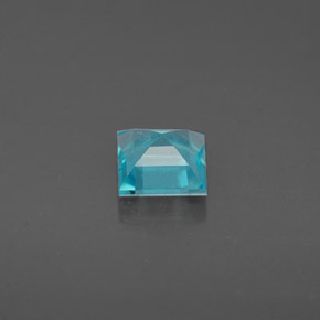 Apatita azul natural 0,68ct, quadrado, VS