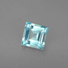 Apatita azul natural 0,79ct, quadrado, VS