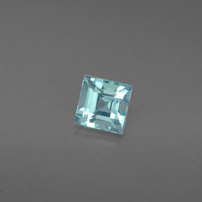 Apatita azul natural 0,63ct, quadrado, VS