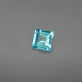 Apatita azul natural 0,53ct, quadrado, VS