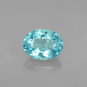 Apatita Azul claro Natural 1.76ct, Corte Oval, VS-SI