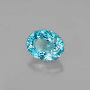 Apatita Azul claro Natural 1.17ct, Corte Oval, VVS-VS