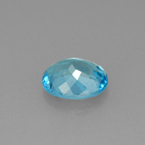 Apatita azul natural 0,84ct, corte oval, VS