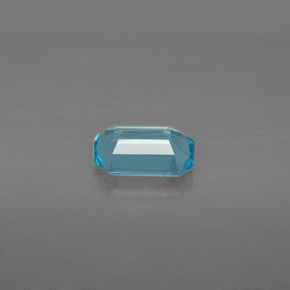 Apatita azul natural 1,11ct, corte esmeralda, VS